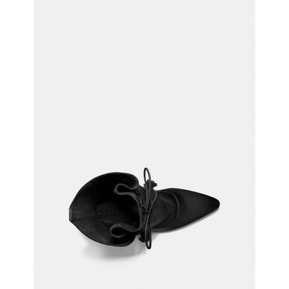 $495 Coach Tassel Ankle Booties Leather Western Fashion Boots Sz 5 B G3777 - Picture 4 of 6